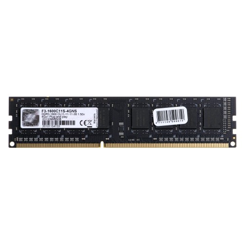 Pamięć G.SKILL F3-1600C11S-4GNS (DDR3; 1 x 4 GB; 1600 MHz; CL11) - 1063761
