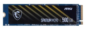 Dysk SSD MSI SPATIUM M390 500GB PCIe 3.0 NVMe M.2 2280 (3300/2300 MB/s) 3D NAND