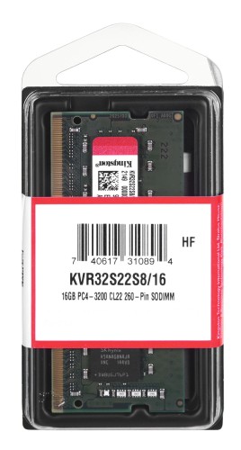 KINGSTON DDR4 SODIMM 16GB 3200MHz CL22 1Rx8 - 1064407