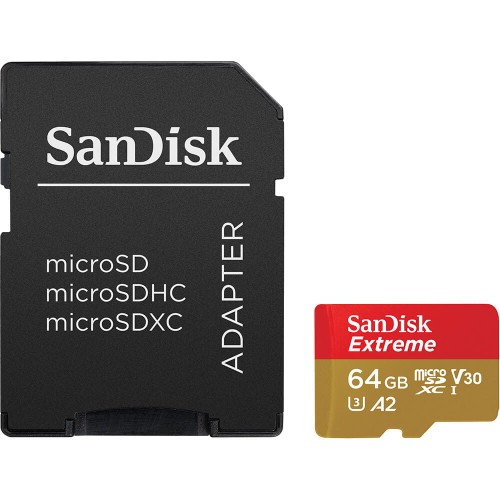 SANDISK EXTREME microSDXC 64 GB 170/80 MB/s A2 - 1064365