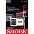 SANDISK EXTREME microSDXC 64 GB 170/80 MB/s A2 - 1064368