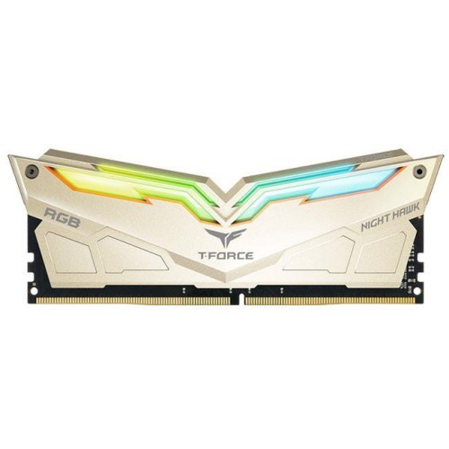 Pamięć DDR4 Team Group Night Hawk 16GB (2x8GB) 3200MHz CL14 1,35V Gold RGB - 979687
