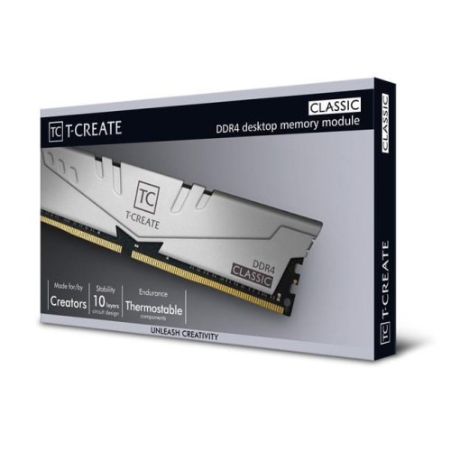 Pamięć DDR4 Team Group T-Create Classic 16GB (2x8GB) 2666MHz CL19 1,2V Gray - 979725
