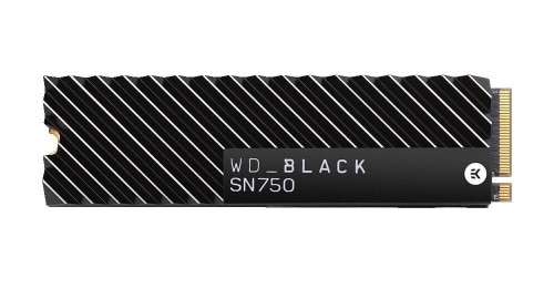 Dysk SSD WD Black SN750 500GB M.2 2280 PCIe NVMe (3470/2600 MB/s) WDS500G3XHC z radiatorem - 979838