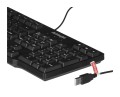 Klawiatura membranowa Activejet K-3021 (USB 2.0; (US); kolor czarny) - 1065974