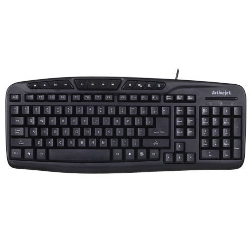 Klawiatura membranowa Activejet K-3113 (USB 2.0; (US); kolor czarny) - 1066335
