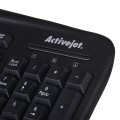 Klawiatura membranowa Activejet K-3113 (USB 2.0; (US); kolor czarny) - 1066338