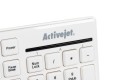Klawiatura membranowa Activejet Slim K-3016SW (USB 2.0; (US); kolor biały) - 782400