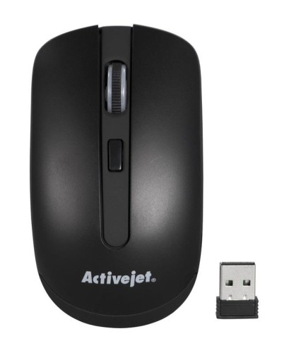 Mysz Activejet AMY-320BK (optyczna; 1600 DPI; kolor czarny) - 783642