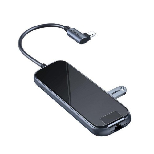 Adapter 6w1 Baseus Hub USB-C na 3x USB 3.0 + HDMI + USB-C PD + RJ45 Ethernet - 782185