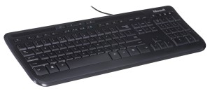 Klawiatura przewodowa Microsoft Wired Keyboard 600 USB czarna