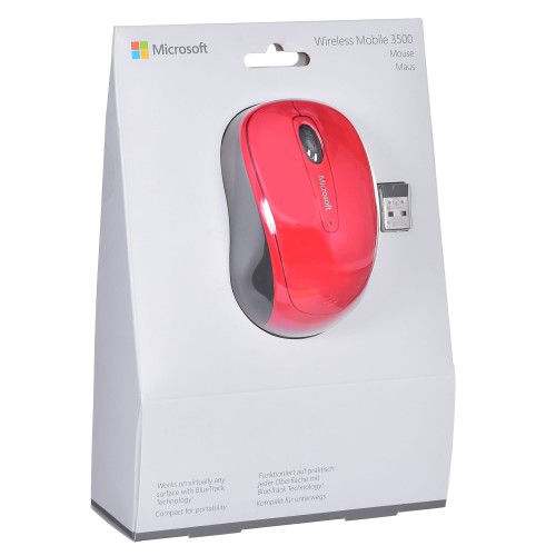 Mysz Microsoft Wireless Mobile 3500 Red - 1067402