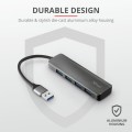 HUB USB Trust Halyx Aluminium 4x USB 3.2 (23327) - 928440