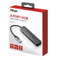 HUB USB Trust Halyx Aluminium 4x USB 3.2 (23327) - 928443