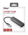HUB USB Trust Halyx Aluminium 4x USB 3.2 (23327) - 928444