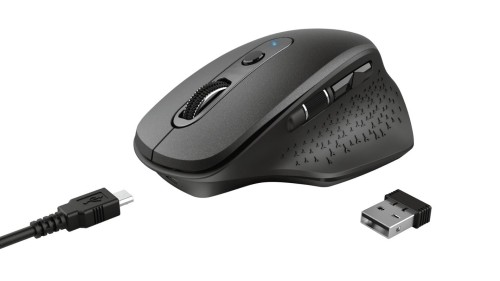 Trust Ozaa myszka RF Wireless Optyczny 2400 DPI Po prawej stronie - 878513