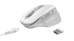 MYSZ TRUST OZAA RECHARGEABLE MOUSE WHITE
