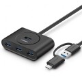 Hub UGREEN 40850 (4x USB 3.0; kolor czarny) - 1065314