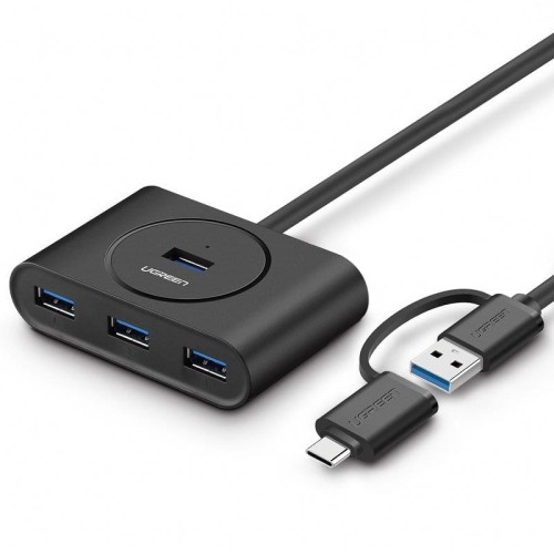 Hub UGREEN 40850 (4x USB 3.0; kolor czarny) - 1065314
