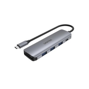 Hub USB-C Unitek H1107C 3x USB 3.1 Gen 1, PD 100W, SD/microSD
