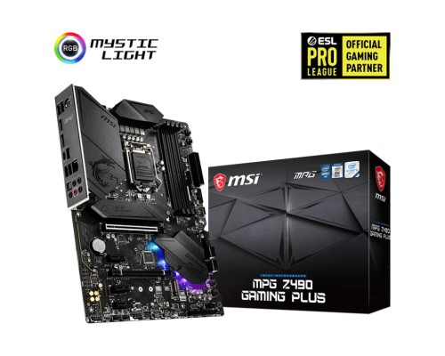 Płyta MSI MPG Z490 GAMING PLUS /Z490/DDR4/SATA3/M.2/USB3.1/PCIe3.0/s.1200/ATX - 1069281