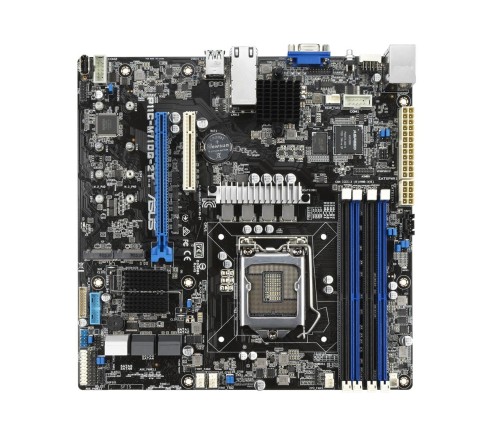 Płyta Serwerowa ASUS P11C-M/10G-2T Xeon® E-21XXX (95W), C242, 4xDIMM, 2 Intel X550-AT2+1Mgt LAN, 6 SATA, 2 M.2, 1 PCIe x16+ 1 PCIe x8, 2 U3.1, micro-ATX - 1204705