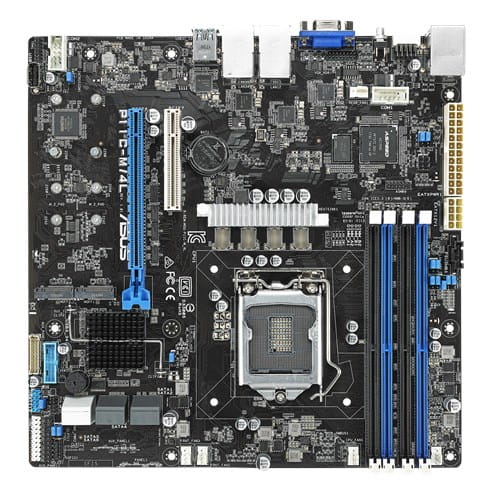 Płyta Serwerowa ASUS P11C-M/4L Xeon® E-21XXX (95W), C242, 4xDIMM, 4 Intel i210AT+1Mgt LAN, 6xSATA, 2 M.2, 1 PCIe x16+ 1 PCIe x8, 2 U3.1, micro-ATX - 1204708