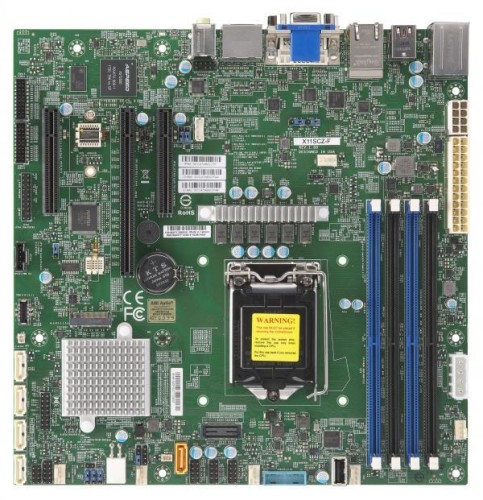 Płyta serwerowa Supermicro MBD-X11SCZ-F-O (X11SCZ-F,Micro ATX,Coffeelake PCH C246,LGA1151,1 PCIEx4) - 786653