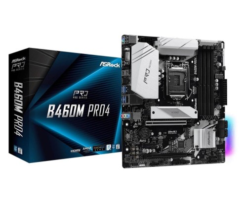 Płyta ASRock B460M Pro4 /B460/DDR4/SATA3/M.2/USB3.1/PCIe3.0/s.1200/mATX - 979859
