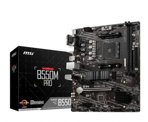 Płyta MSI B550M PRO /AMD B550/DDR4/SATA3/M.2/USB3.1/PCIe4.0/AM4/mATX - 932011