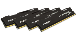 Pamięć RAM DDR4 HyperX Fury Black 32GB [4x8GB 2400MHz DDR4 CL15 DIMM]