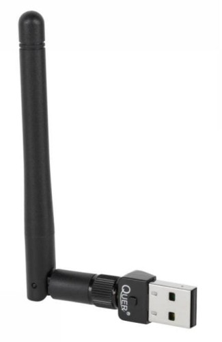 Karta sieciowa WIFI 802.11 b/g/n USB Quer z anteną - 980623