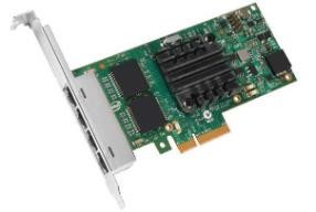 Karta sieciowa Intel I350T4 914223 (PCI Express 2.0 x 4; 4x 10/100/1000Mbps)