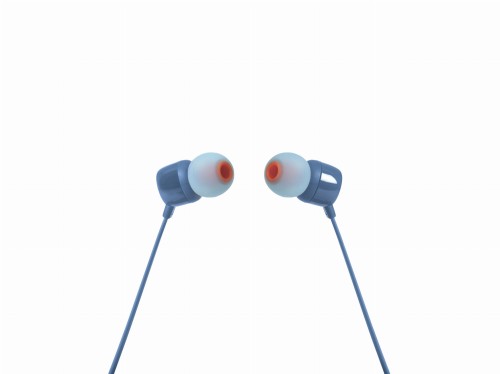 Słuchawki JBL T110 (niebieskie, z mikrofonem) - 1068210
