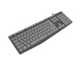 Klawiatura przewodowa Natec Flameback US slim OEM czarna - 782379