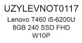 LENOVO ThinkPad T460 i5-6200U 8GB 240GB SSD 14" FHD Win10pro + zasilacz UŻYWANY - 850958