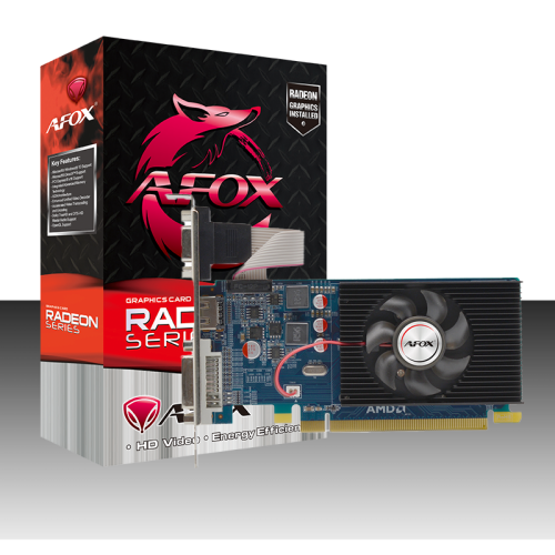 AFOX RADEON HD 6450 1GB DDR3 64BIT DVI HDMI VGA LP AF6450-1024D3L9 - 1210508