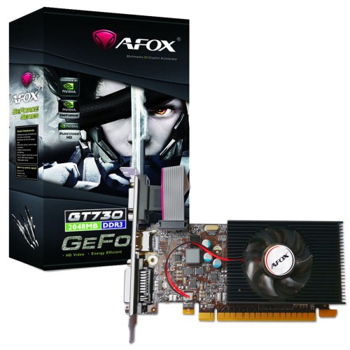 AFOX GEFORCE GT730 2GB DDR3 DVI HDMI VGA LP FAN L6 AF730-2048D3L6 - 940156