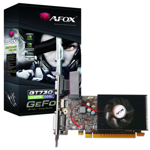 AFOX GEFORCE GT730 1GB DDR3 64BIT DVI HDMI VGA LP FAN V1 AF730-1024D3L7-V1 - 1210533