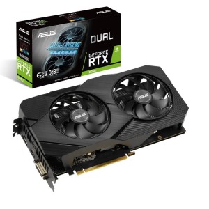 Karta VGA Asus GeForce RTX 2060 DUAL-RTX2060-6G-EVO 6GB GDDR6 192bit DVI+2xHDMI+DP PCIe3.0