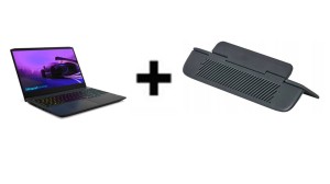 Lenovo IdeaPad Gaming 3 15IHU6 i5-11320H 15.6" FHD IPS 250nits AG 120Hz 8GB DDR4 3200 SSD512 GeForce GTX 1650 4GB NoOS Shadow Black+++++Eyes10 - Ultralekka podstawka pod laptopa szara