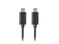 Kabel Lanberg CA-CMCM-10CU-0018-BK (USB typu C - USB typu C ; 1,8m; kolor czarny) - 1334626