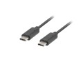 Kabel Lanberg CA-CMCM-10CU-0018-BK (USB typu C - USB typu C ; 1,8m; kolor czarny) - 1334627