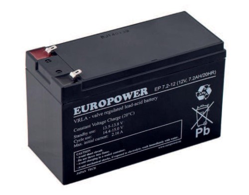Akumulator Europower do UPS 12V 7,2Ah - 984169