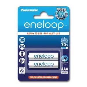 Akumulatorki Eneloop Panasonic AAA 750mAh 2 SZT