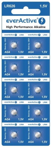 Baterie alkaliczne mini everActive G4 LR626 LR66 10 sztuk - 968919