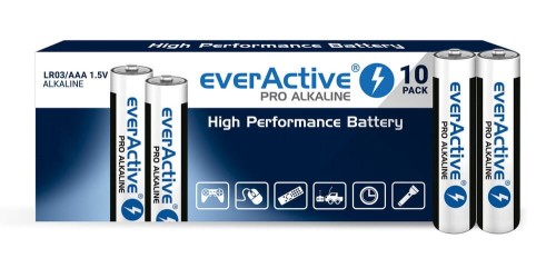 Zestaw baterii alkaliczne everActive LR0310PAK (x 10) - 1013717