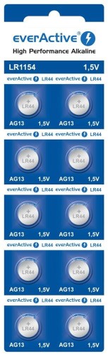 Baterie alkaliczne mini everActive AG13 G13 LR1154 LR44 10 sztuk - 1207410