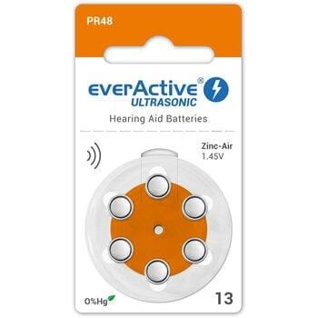 Baterie do aparatów słuchowych 13 / PR48 everActive ULTRASONIC 13 - 6 sztuk - 968923