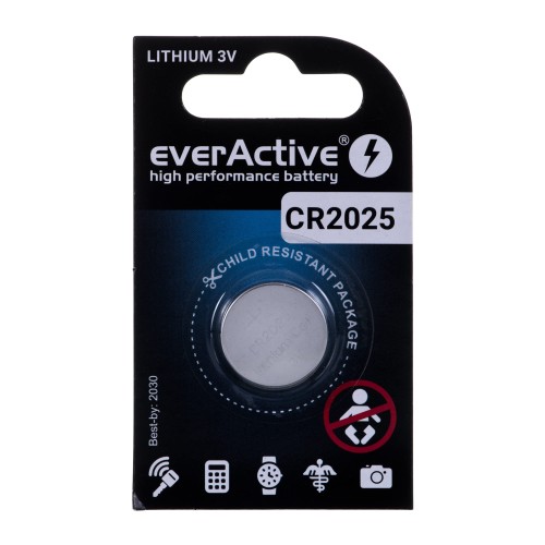 Bateria litowa CR2025 everActive 1 szt. - 1013722